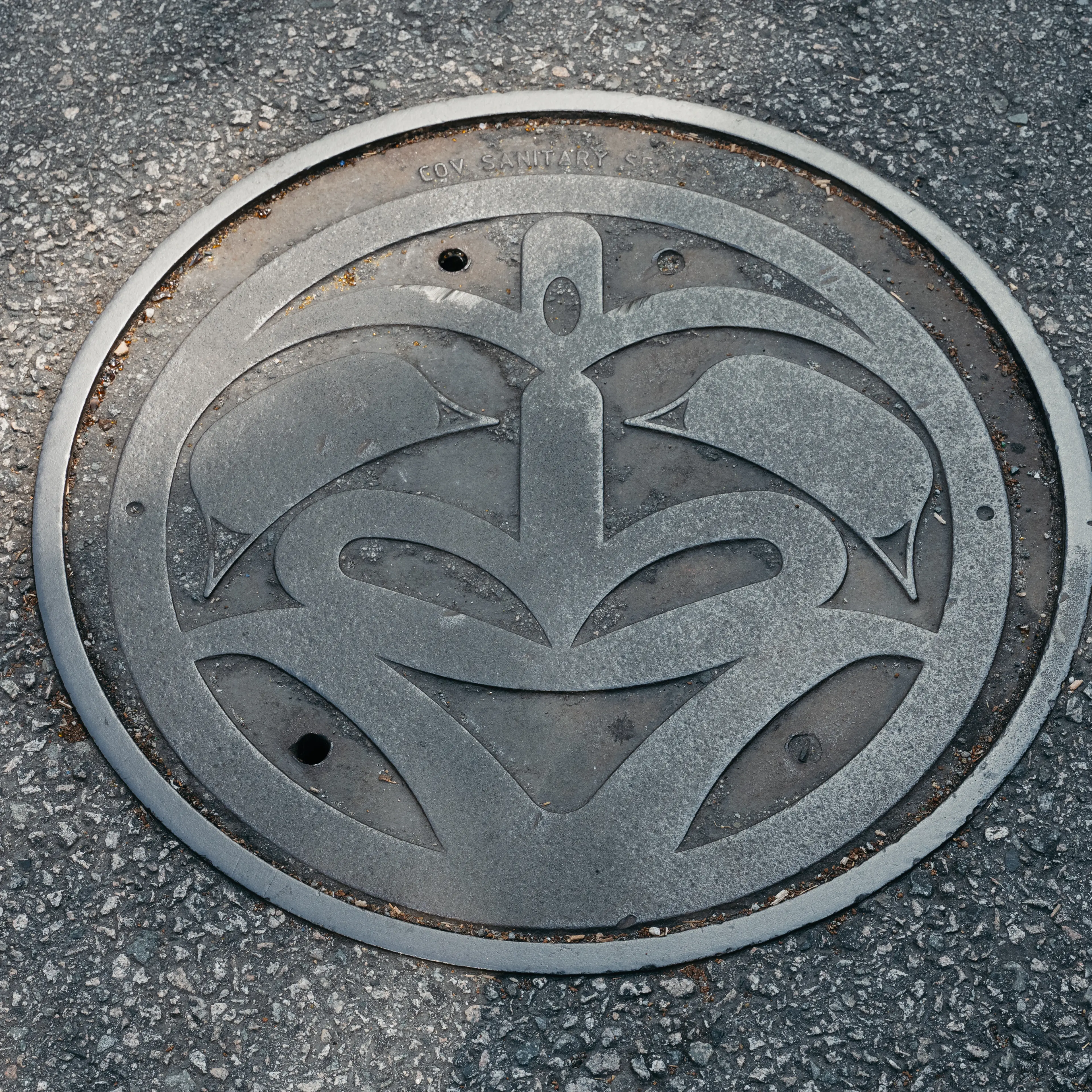 Susan Point Manhole Covers