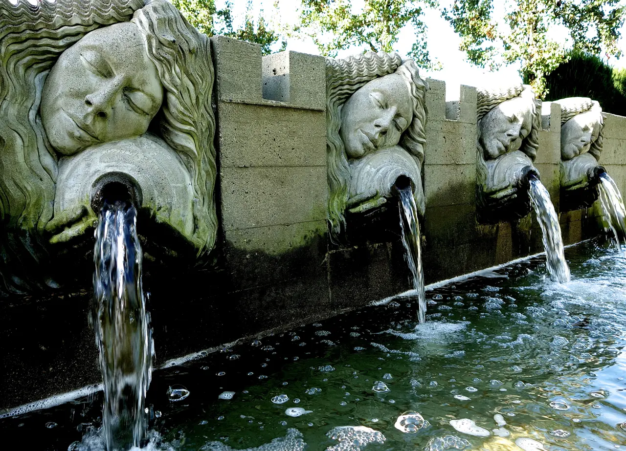 Fountain at the PNE Italian Garden