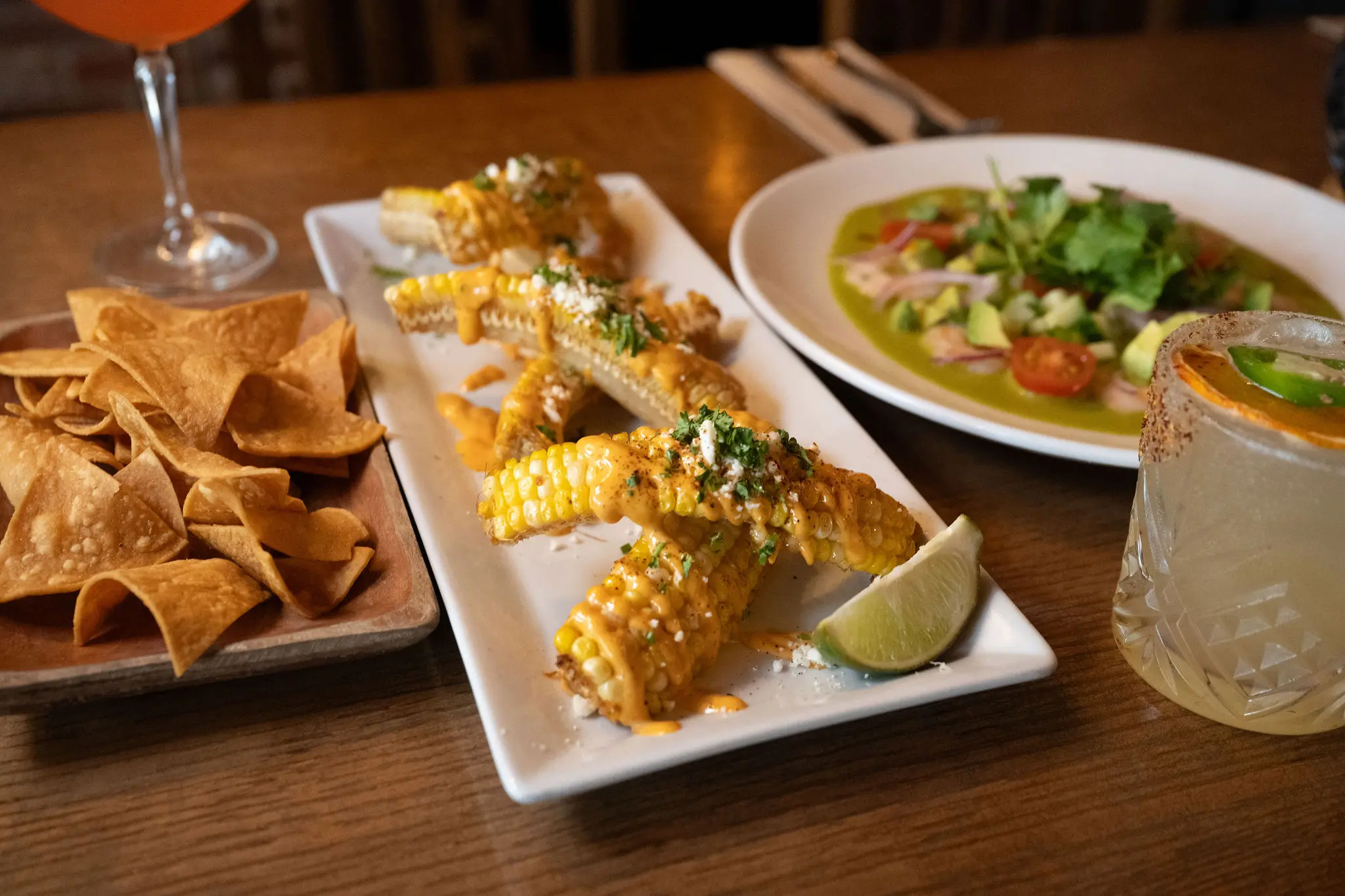 Dinner at the restaurant Zapoteca in Kitsilano, Vancouver.