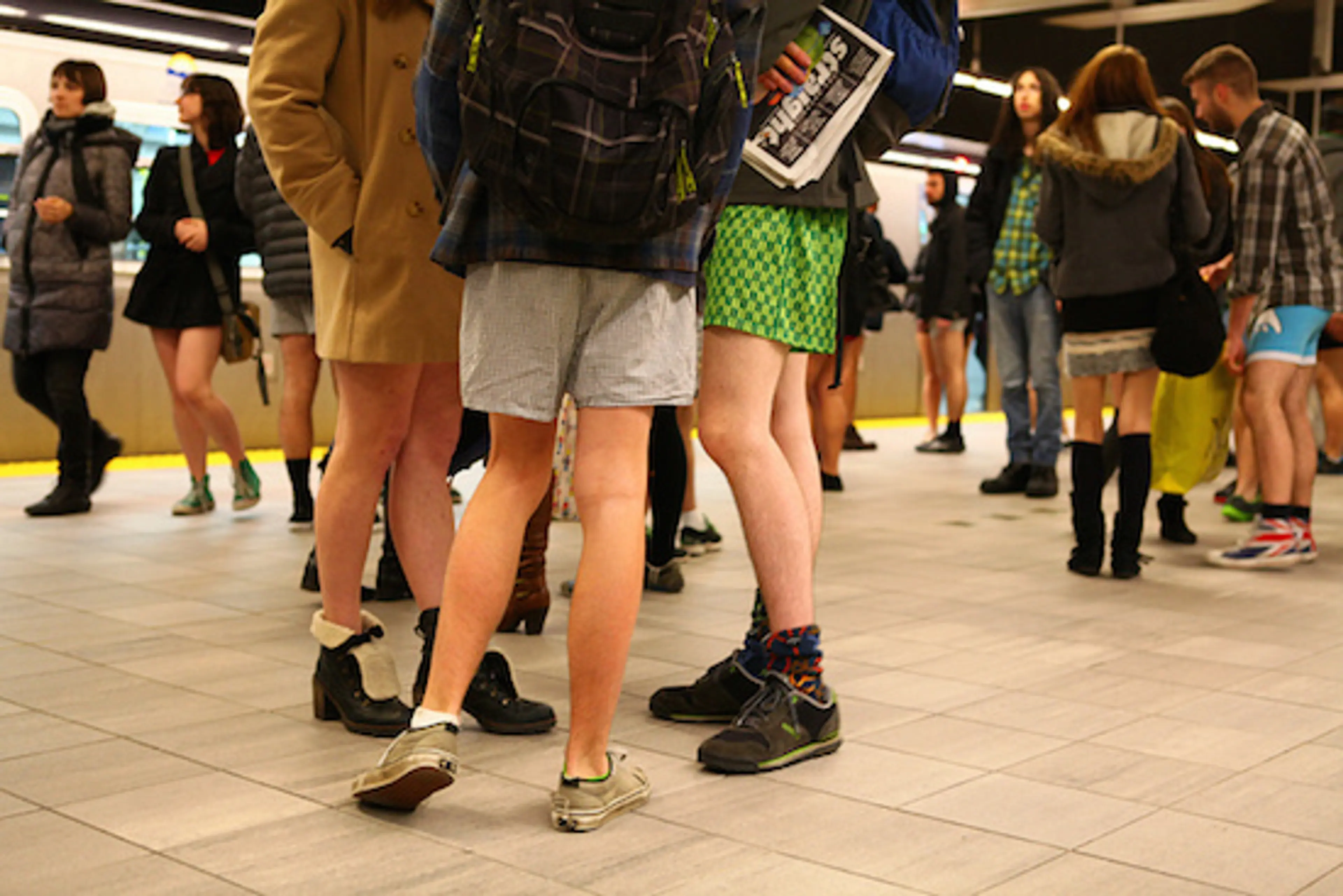 Join the Pants-Less Party at the No Pants Skytrain Ride on Jan 8