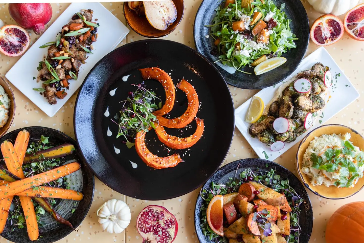 Thanksgiving dinner sides from Nuba in Vancouver