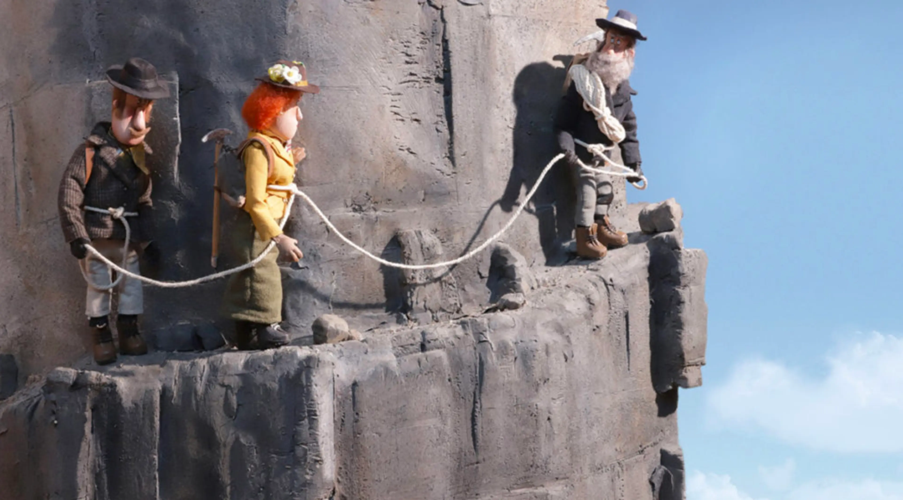 A still from the animated film The Great Milestone
