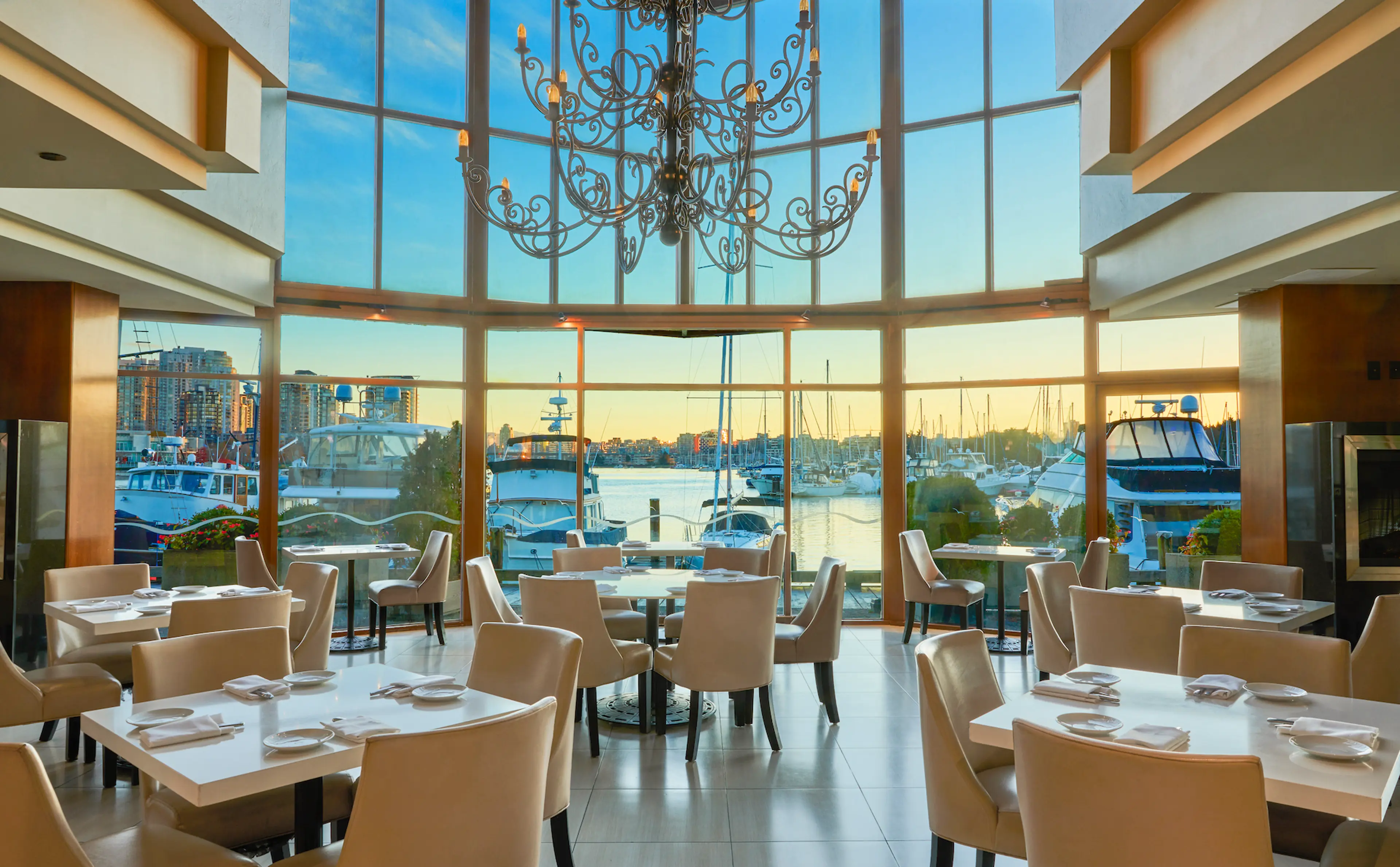 Interiors of Dockside Restaurant