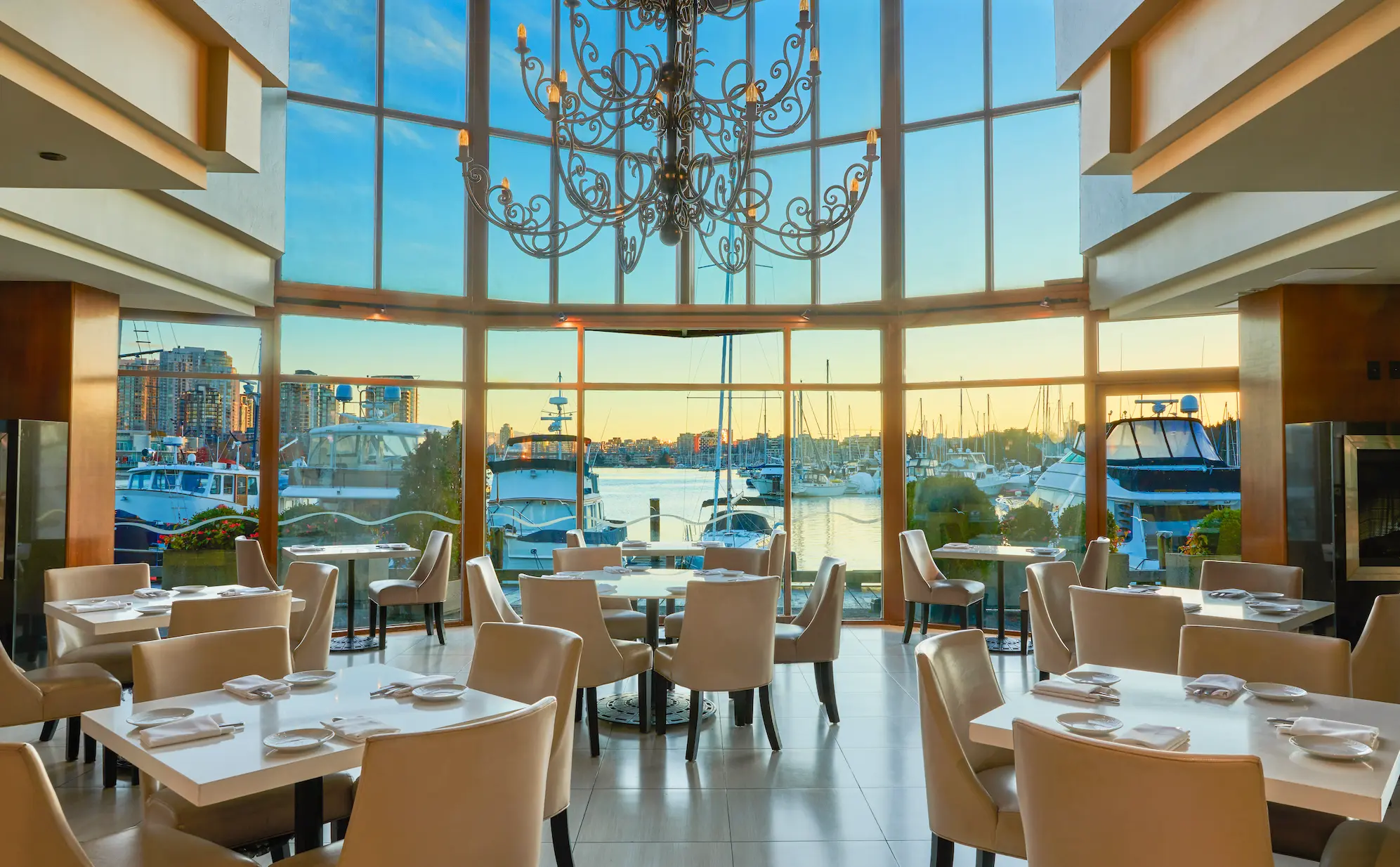 Interiors of Dockside Restaurant