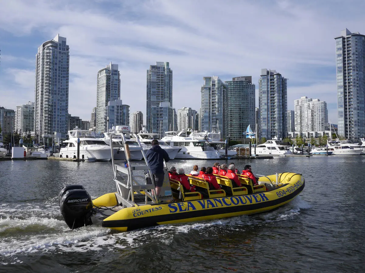 A zodiac tour near Stanley Park