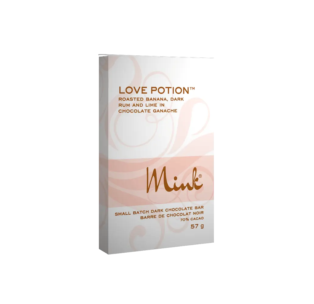 Love Potion Chocolate Bar from Mink Chocolates