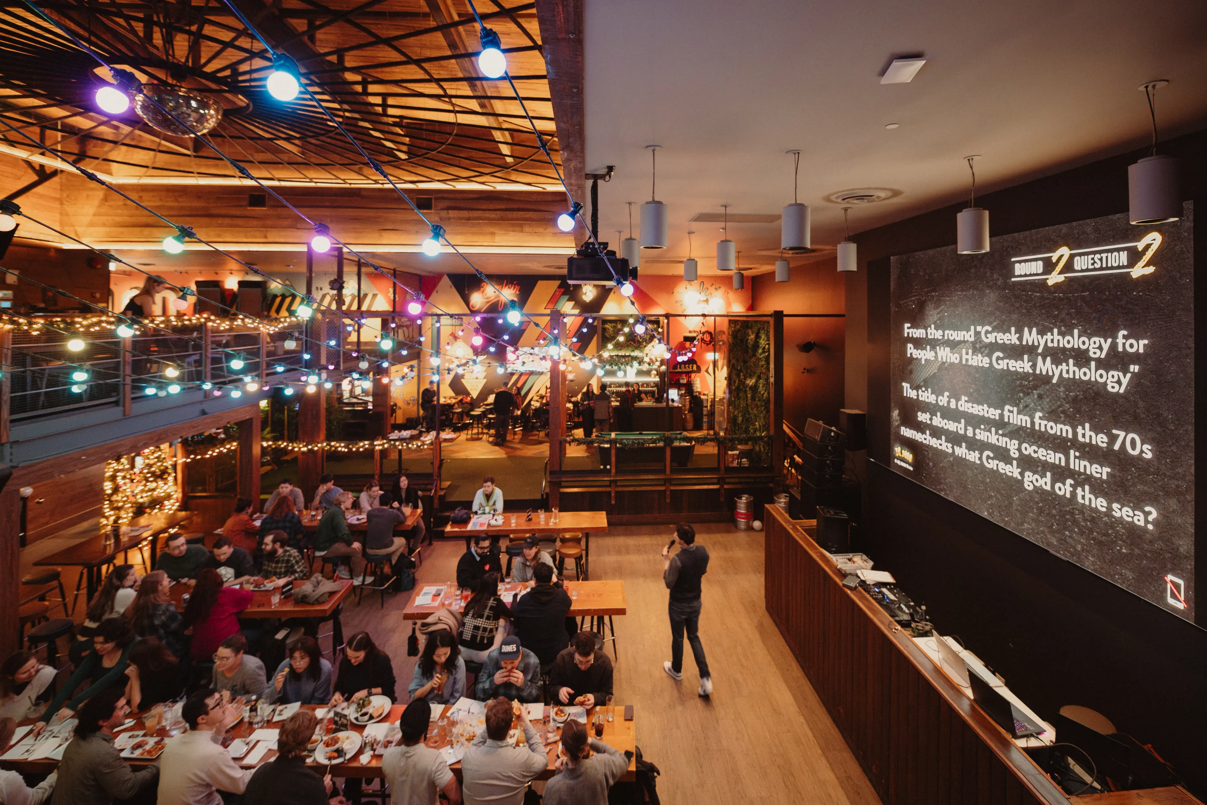 Trivia night at the GoodCo bar on Granville Street in Vancouver.