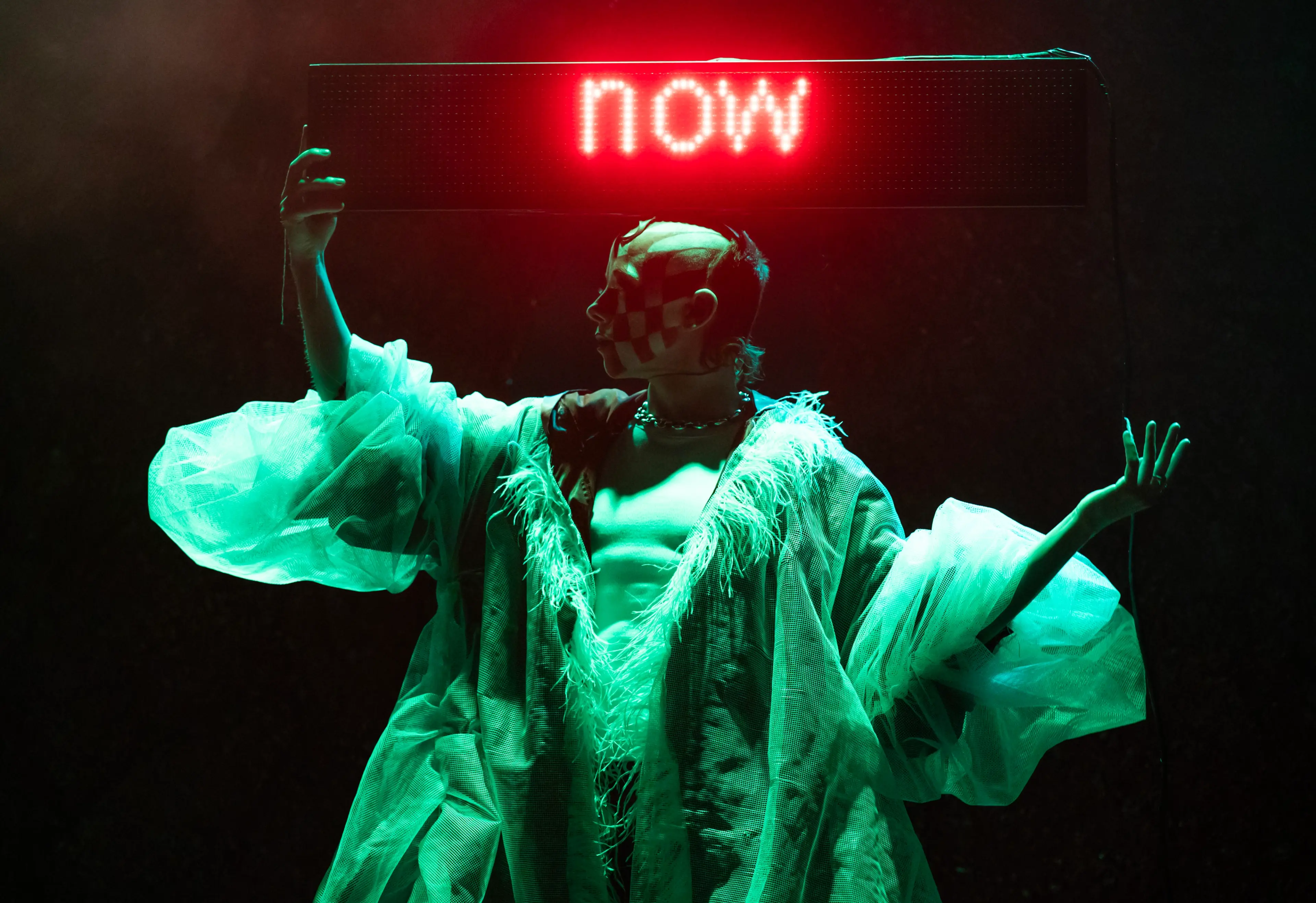 Banner from the International Performing Arts Festival - Lesley Martin, Wet Mess