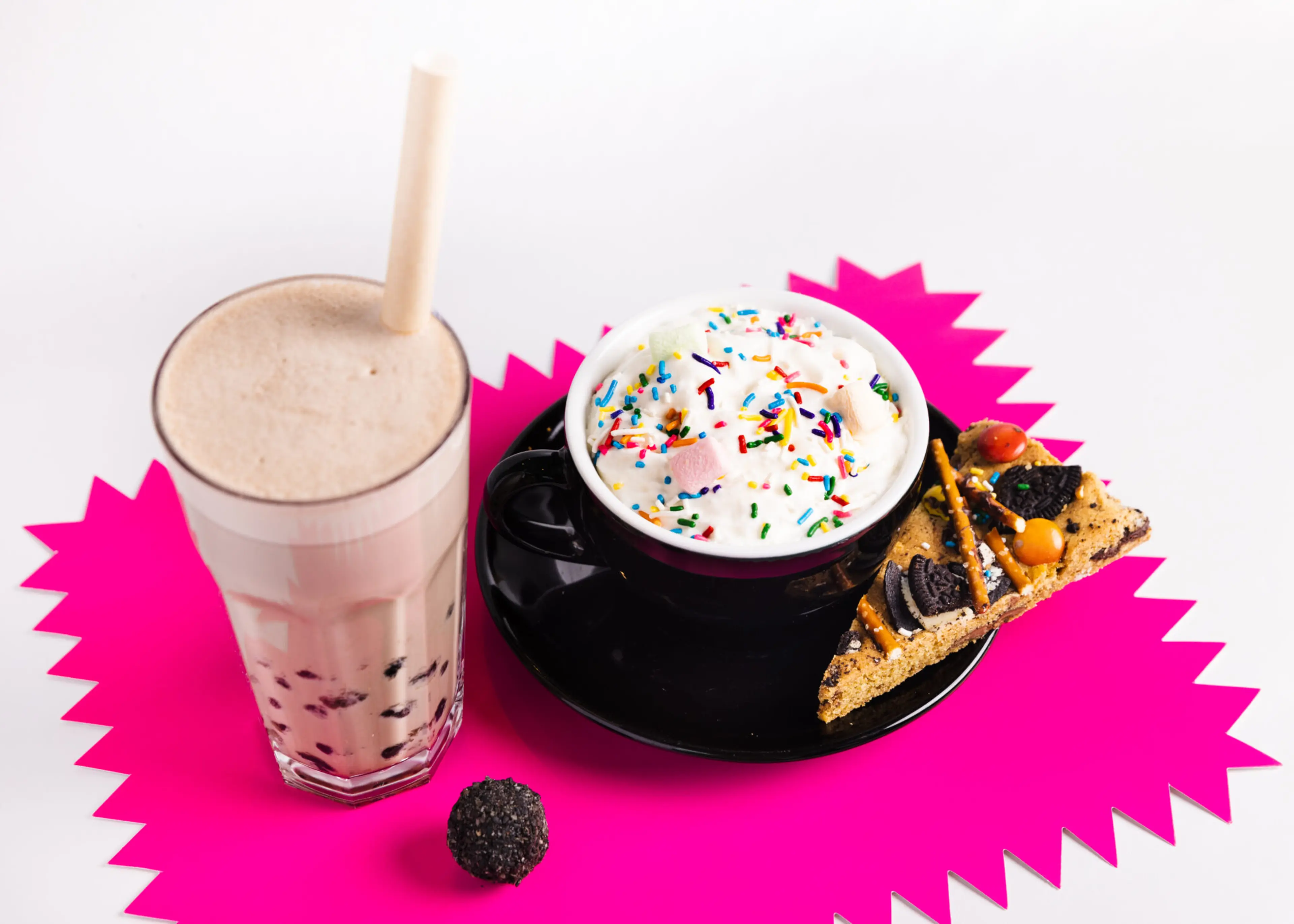 Two hot chocolates from Kafka's on offer at the 2023 Vancouver Hot Chocolate Festival