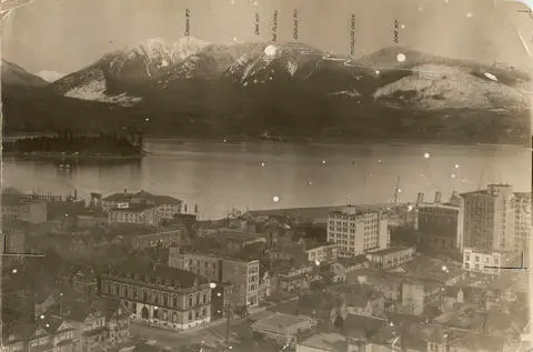 Historical photograph of Grouse Mountain