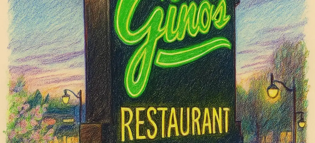 Gino's Restaurant Sign