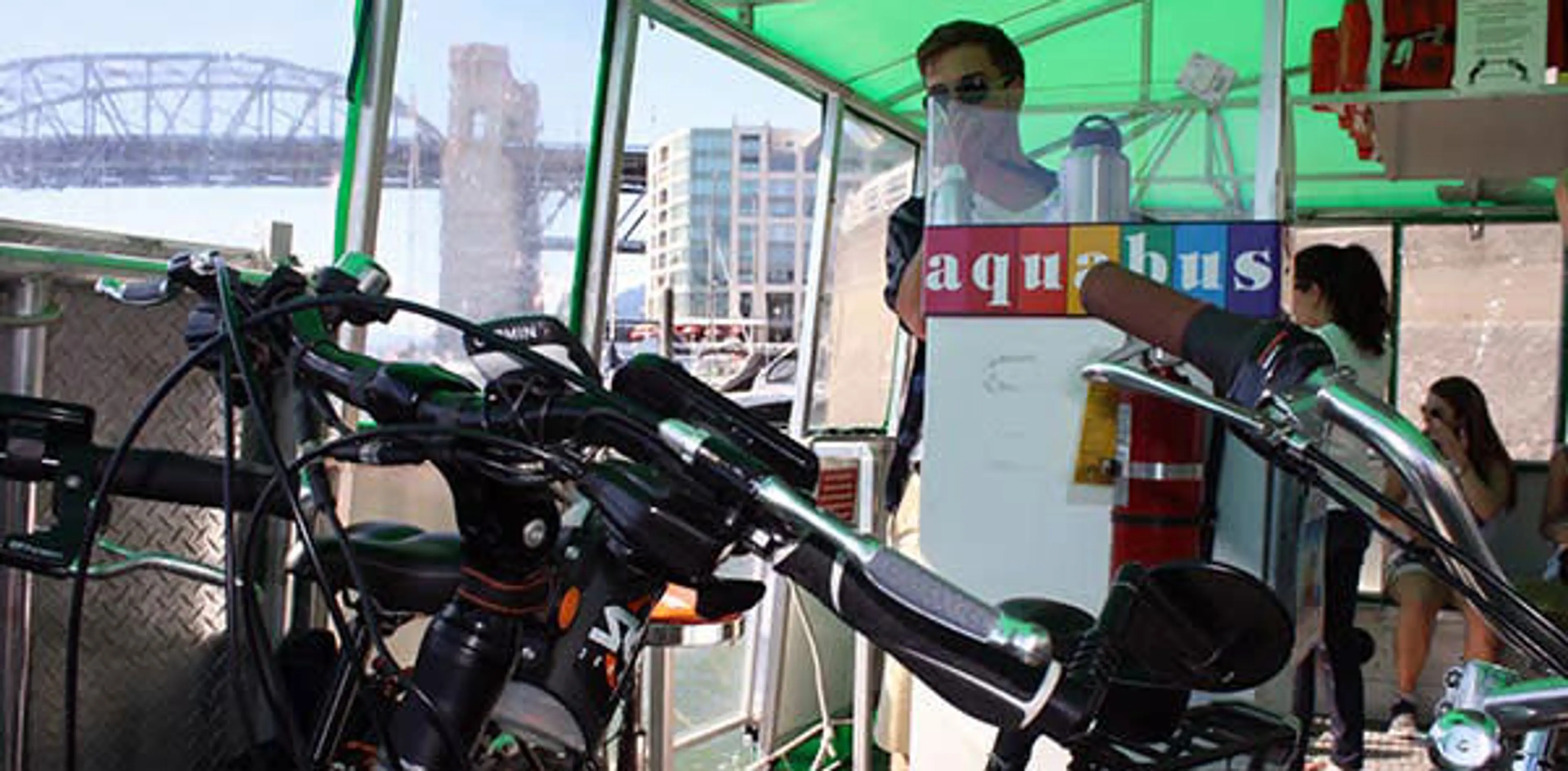 Bikes on the Aquabus