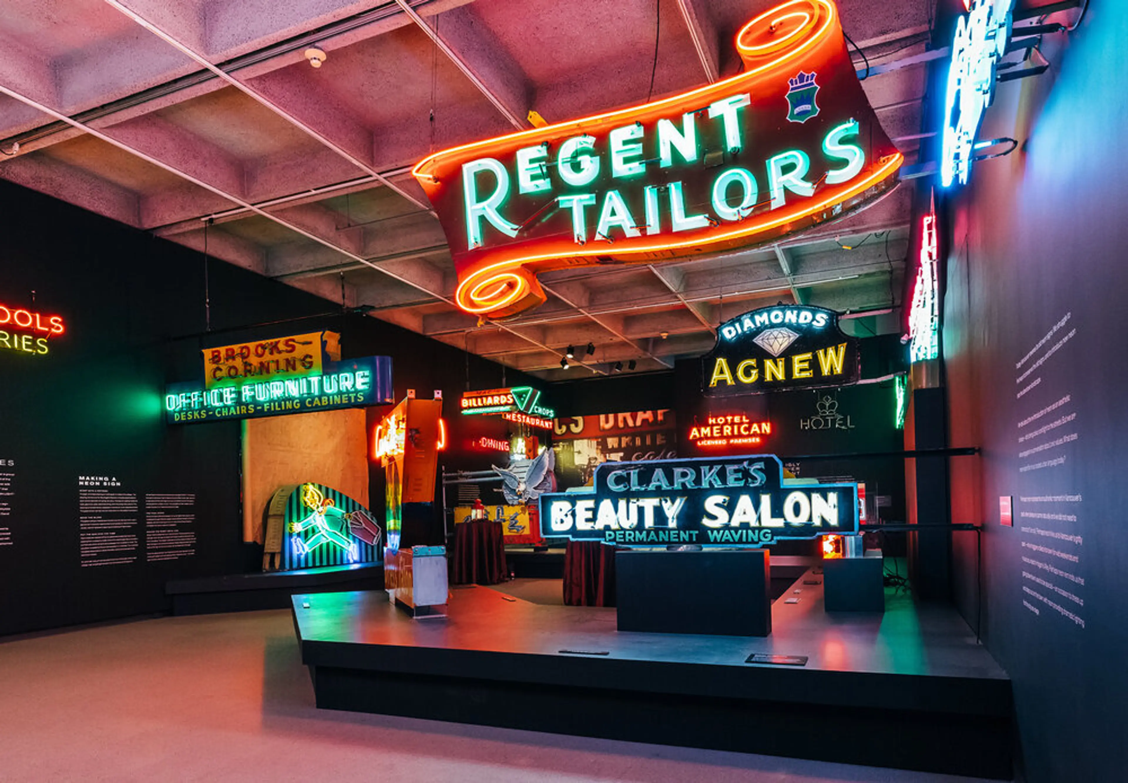 Neon Vancouver exhibit at the Museum of Vancouver
