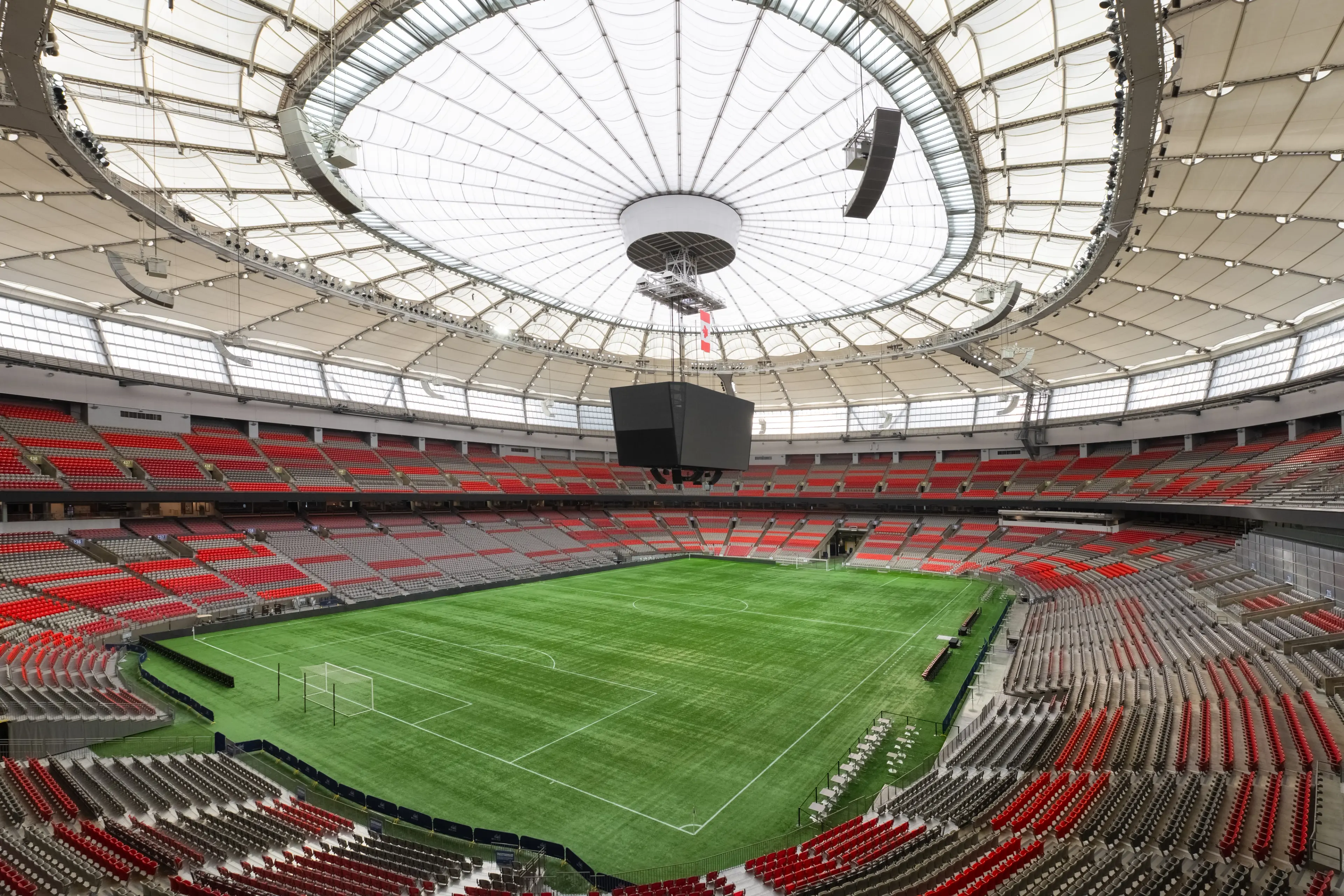 Interior image of BC Place in Vancouver.