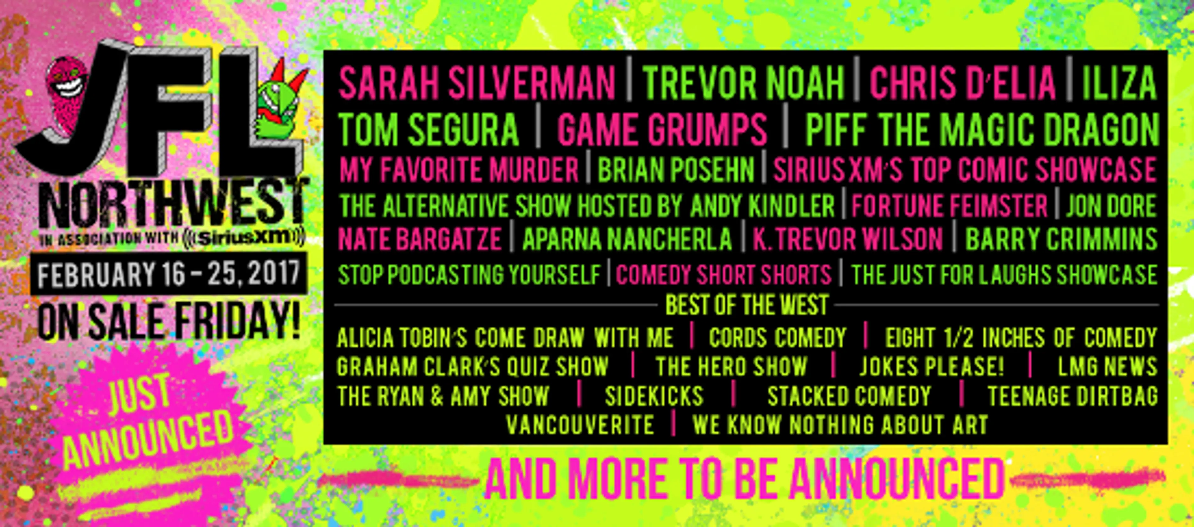 Vancouver’s Comedy Festival, JFL NorthWest, Returns For 10 Days of Laughter February 2017