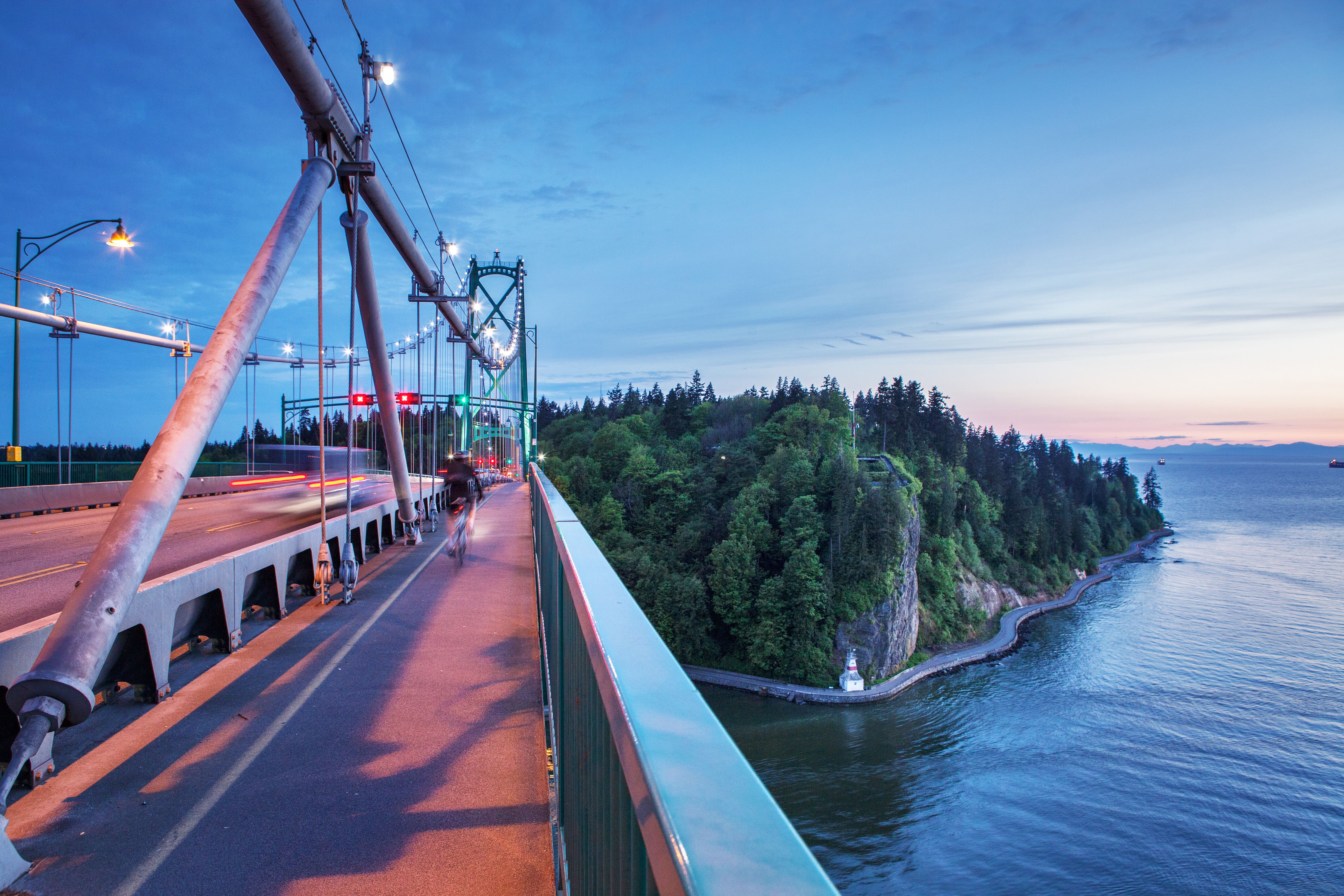 Looking to Prospect Point from Lions Gate Bridge