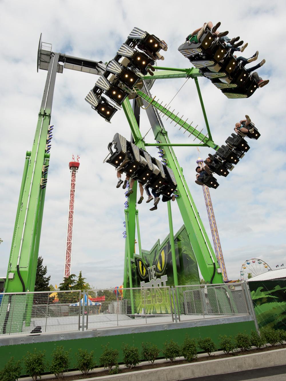 Experience Playland's newest thrill ride, The Beast!