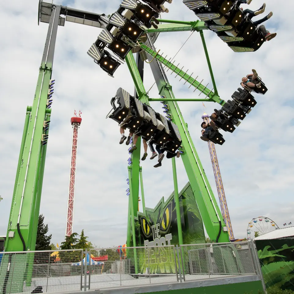 Experience Playland's newest thrill ride, The Beast!