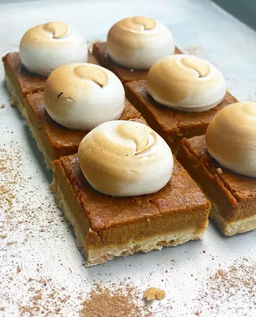 Pumpkin pie bars from Bjornbar Bakery.