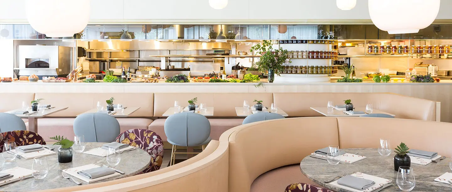 The interior of Botanist restaurant in Vancouver