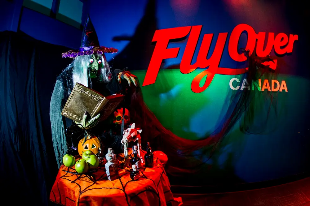 31 October 2014: Halloween at FlyOver Canada, Canada Place, Vancouver, BC. ****(Photo by Bob Frid 2014 - Fly Over Canada) All Rights Reserved : cell 778-834-2455 : email: bob.frid@shaw.ca Web: bob-frid-images.photoshelter.com ****