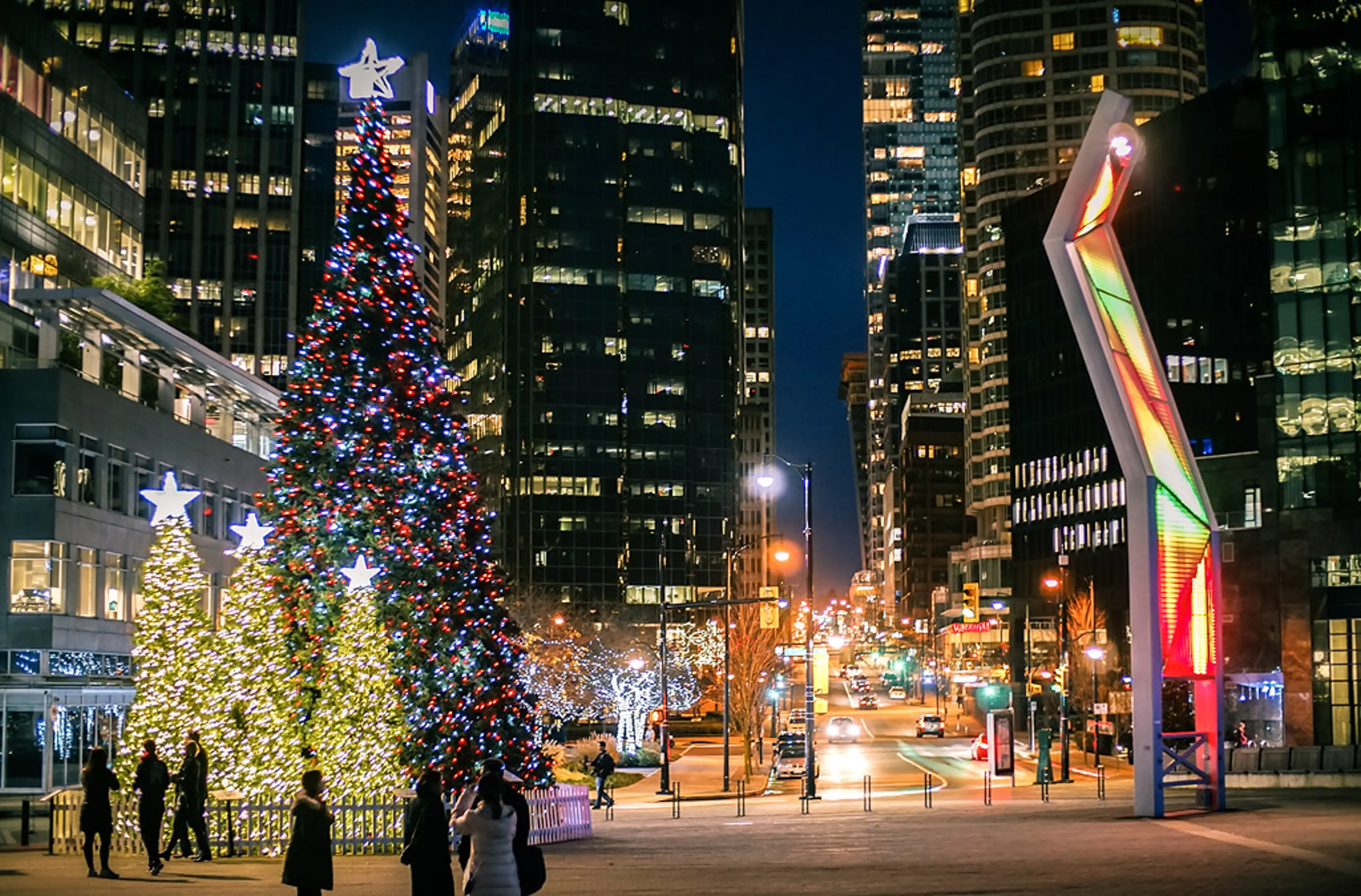 Vancouver Christmas Tree Lighting Celebration Lights Up Downtown