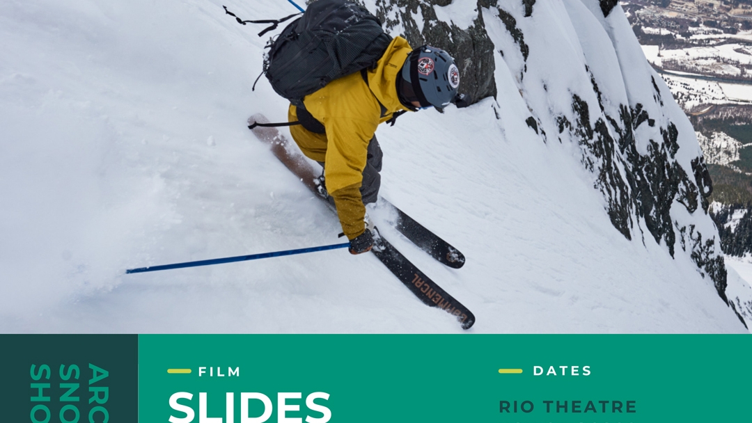 Slides on the Mountain VIMFF fall series promo poster