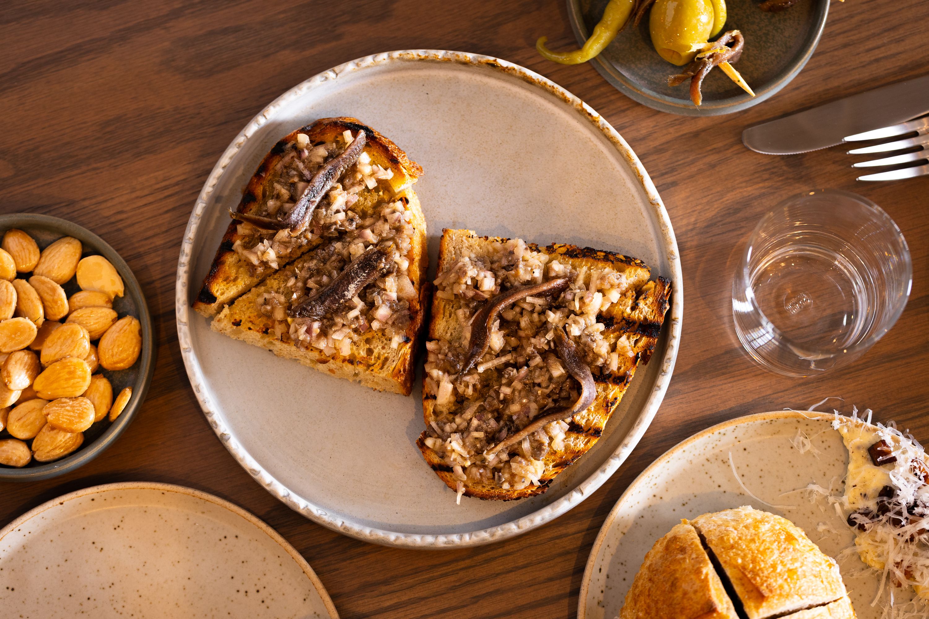 Violeté Anchovy on Toast