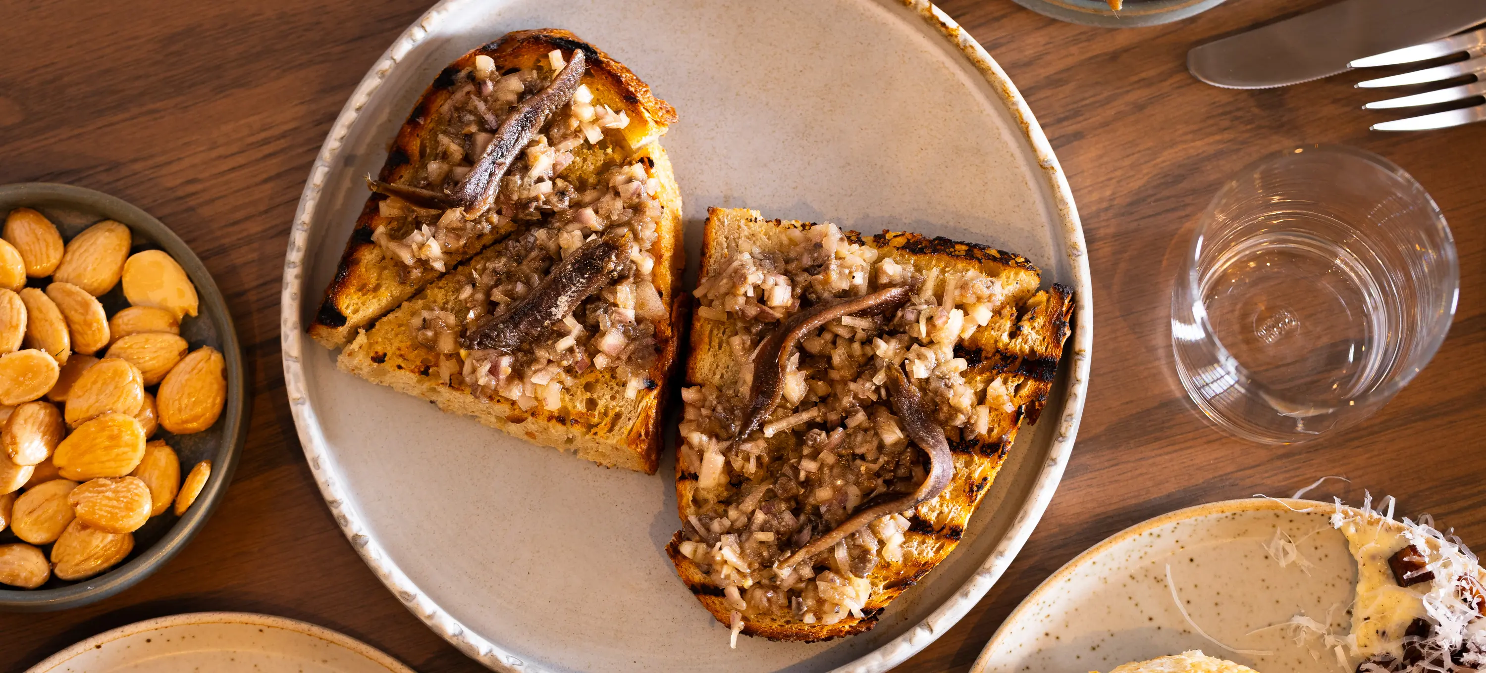 Violeté Anchovy on Toast