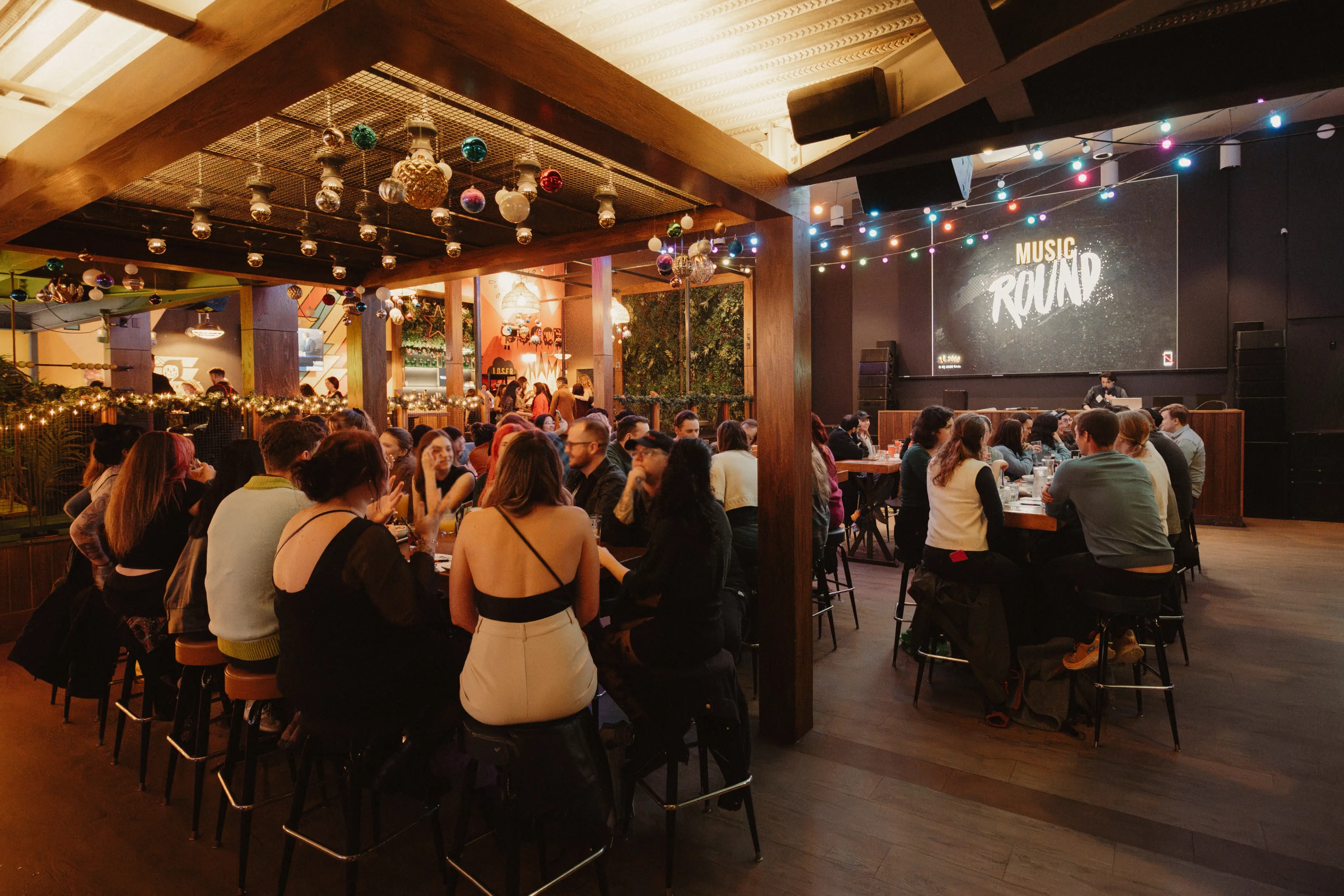 Trivia night at the GoodCo bar on Granville Street in Vancouver.