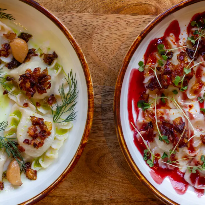 Potato & Dill Varenyky and Wild Boar Varenyky