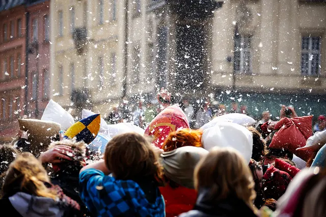 Feathers will be flying at the annual Vancouver Pillow Fight this weekend!