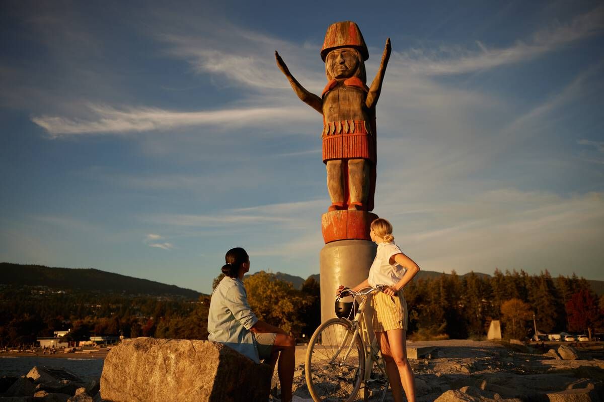 Squamish Nation Welcome Figure - Ambleside Park