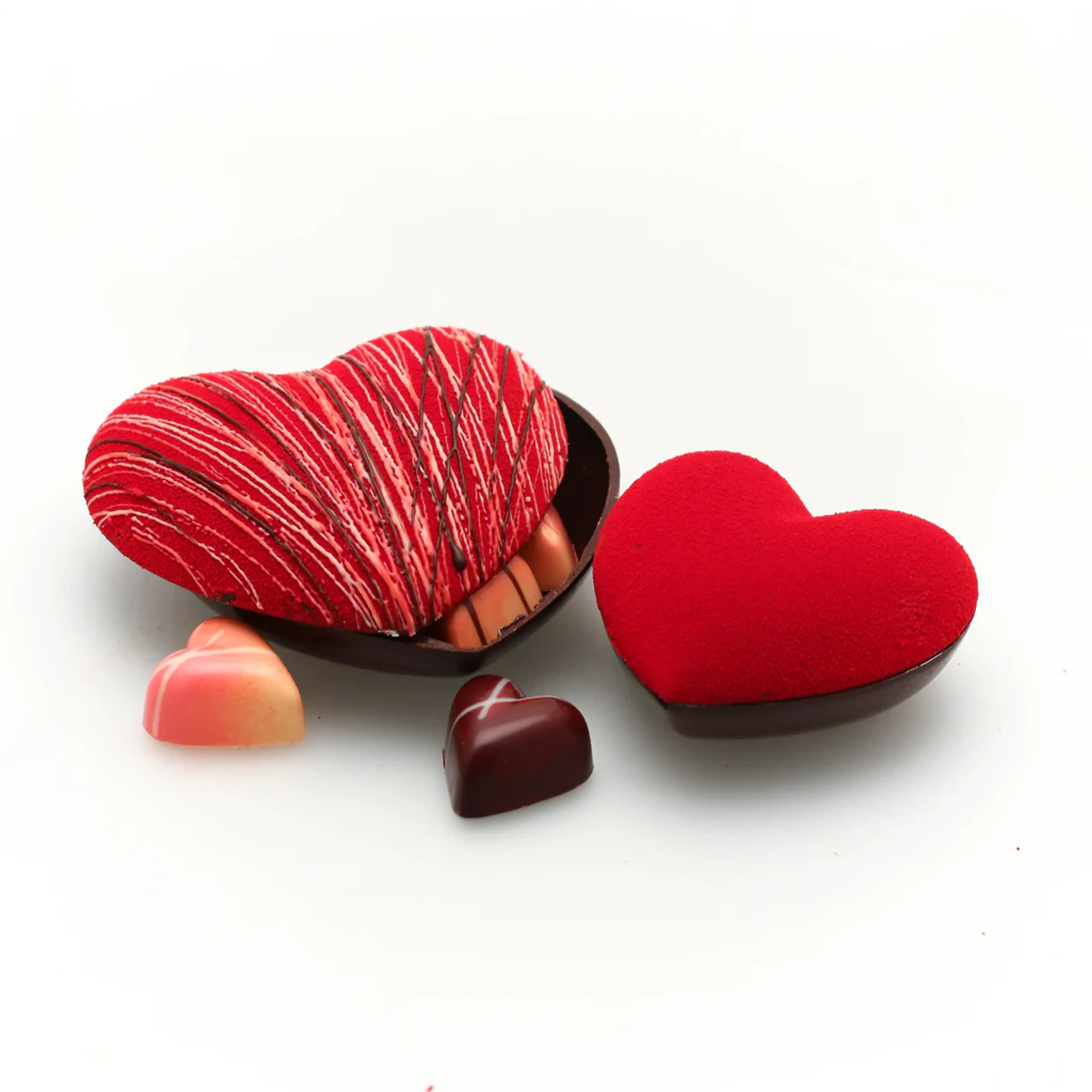A heart-shaped box of Valentine's chocolates from Thomas Haaas