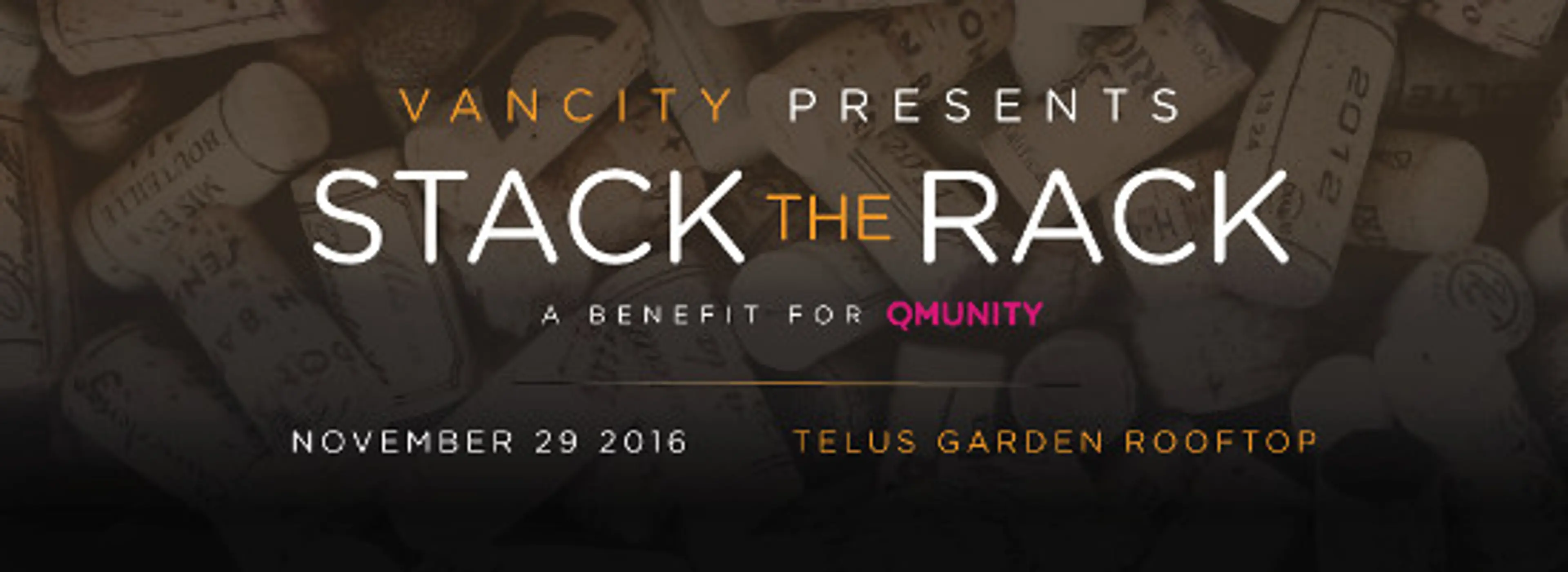 Stack The Rack and Sip Wine for Qmunity
