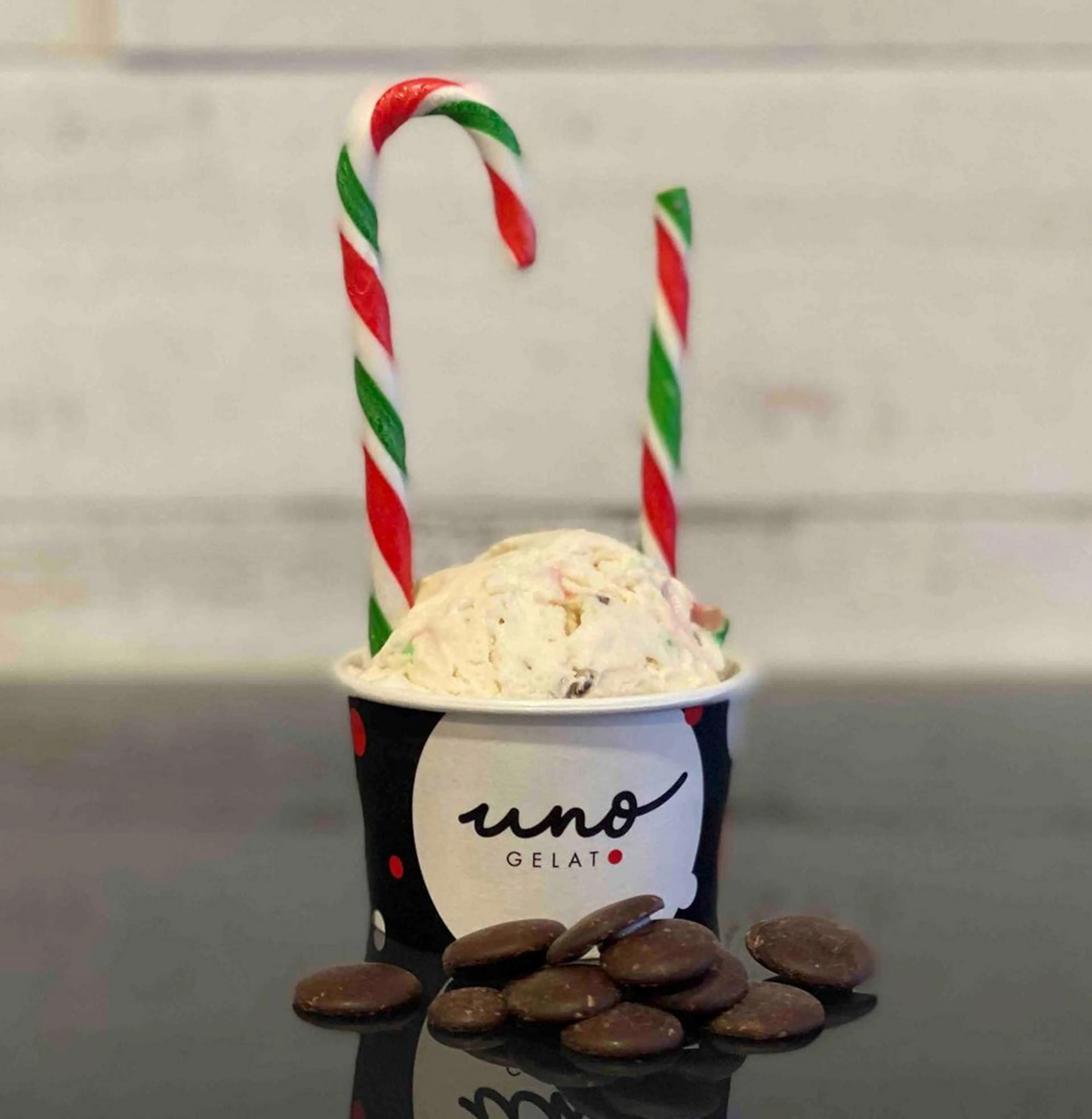 CandyCane Gelato from Uno Gelato in Vancouver