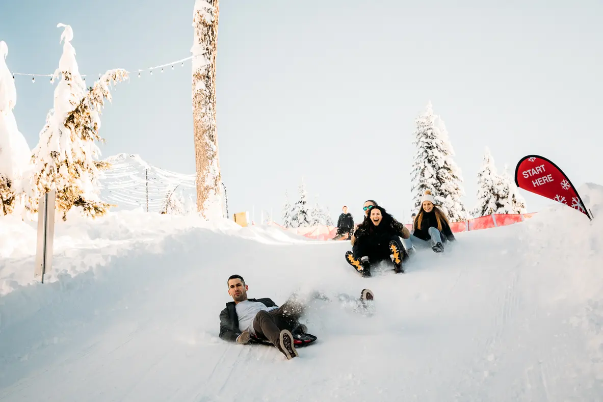 Where to Go Sledding and Snow-Tubing Near Vancouver in Winter 2023/24