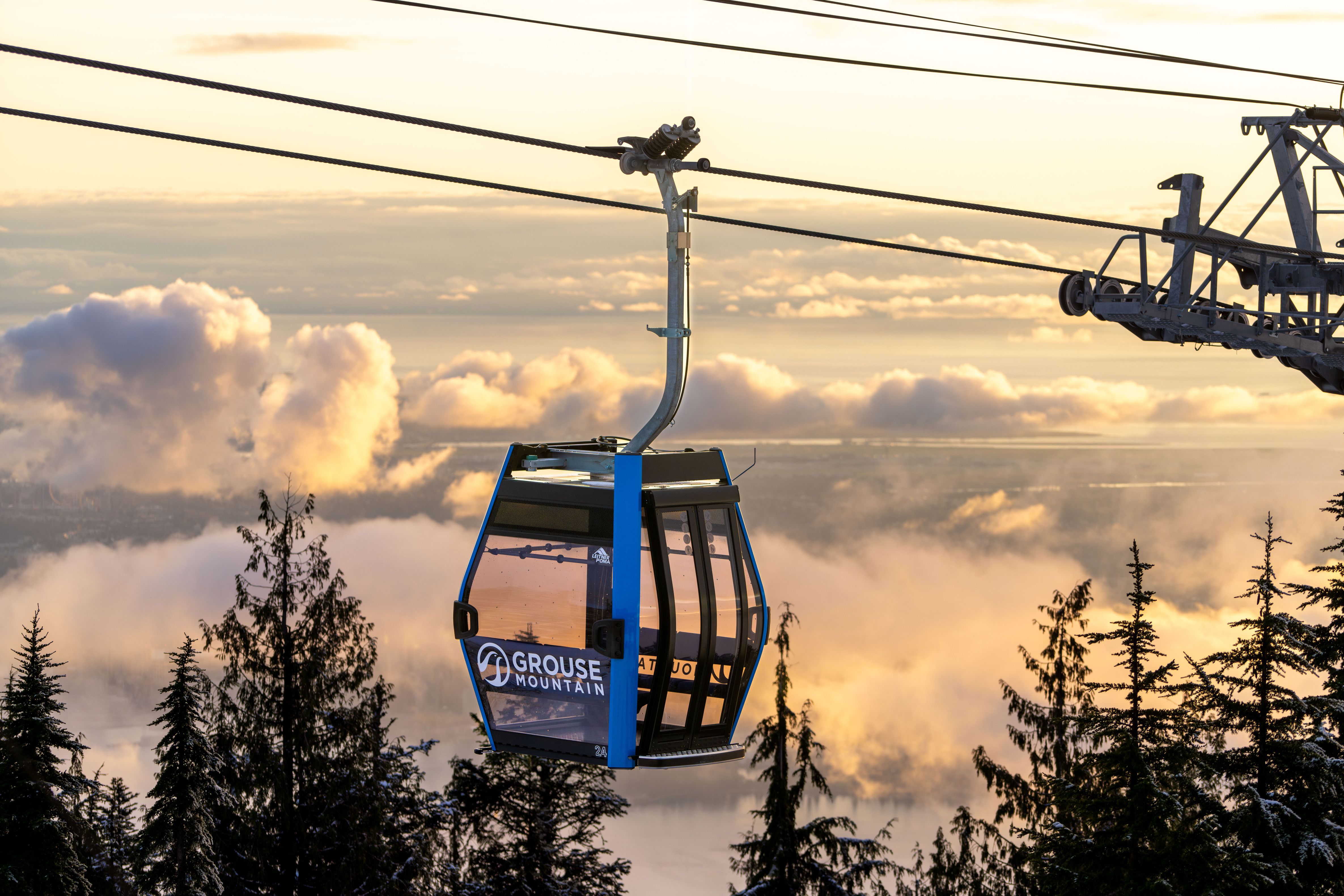 Grouse Mountain - Blue Gondolas