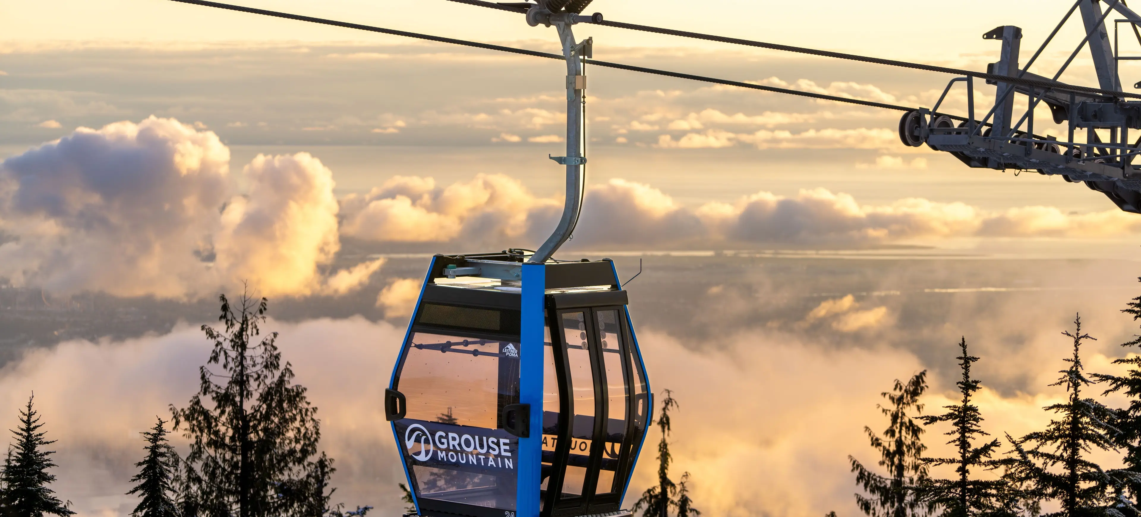 Grouse Mountain - Blue Gondolas