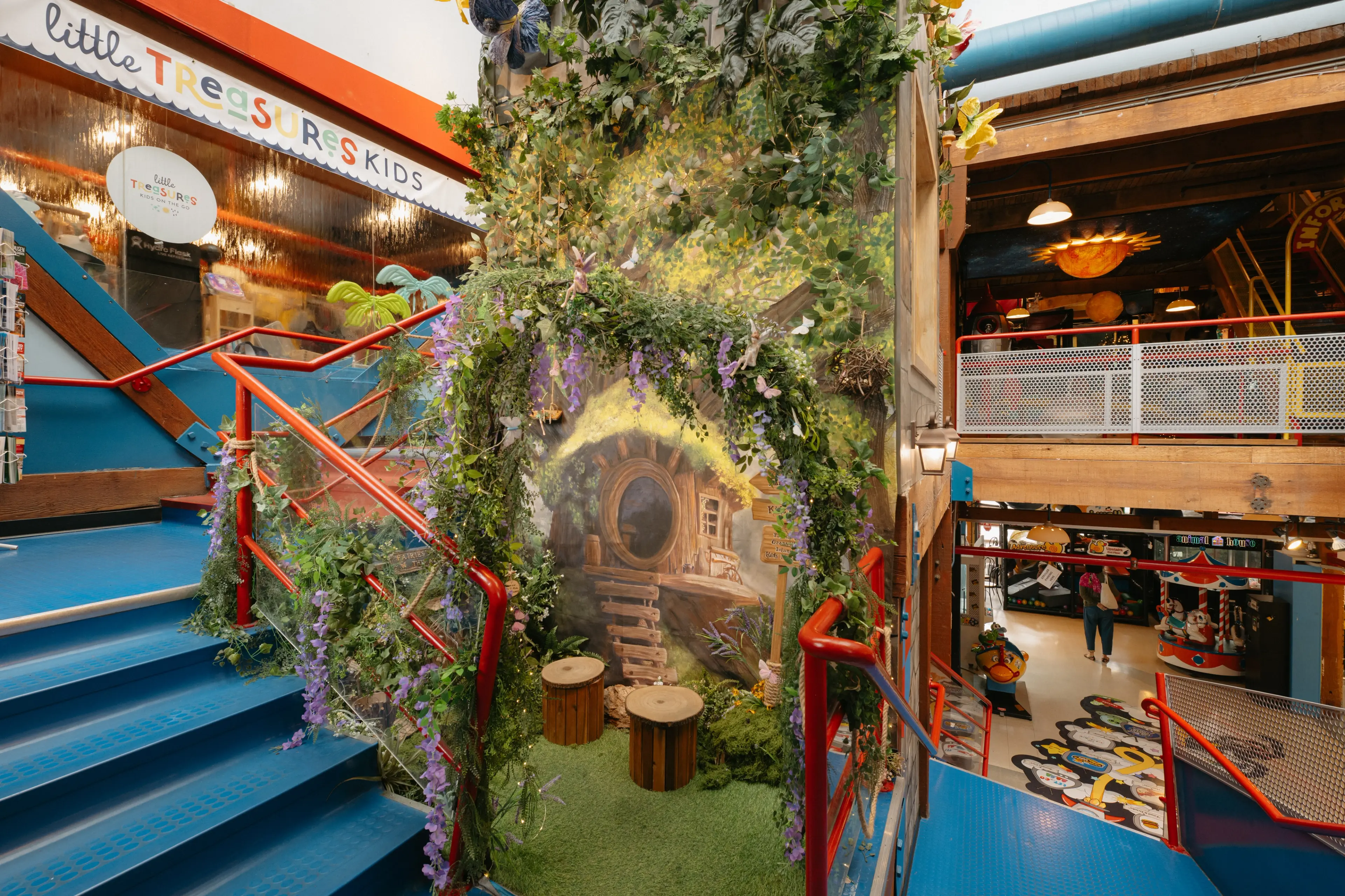 Interior image of the Granville Island Kids Market.