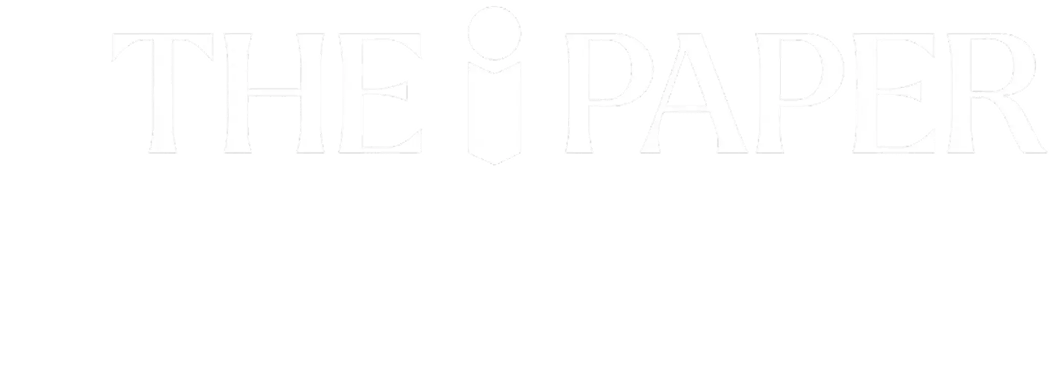 Logo with the text THE PAPER and a stylized letter I resembling a pencil in the center