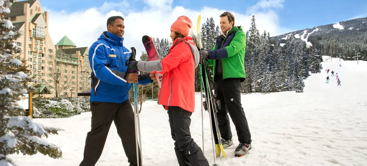 Ski Valet at North America's largest ski-in, ski-out resort Fairmont Chateau Whistler