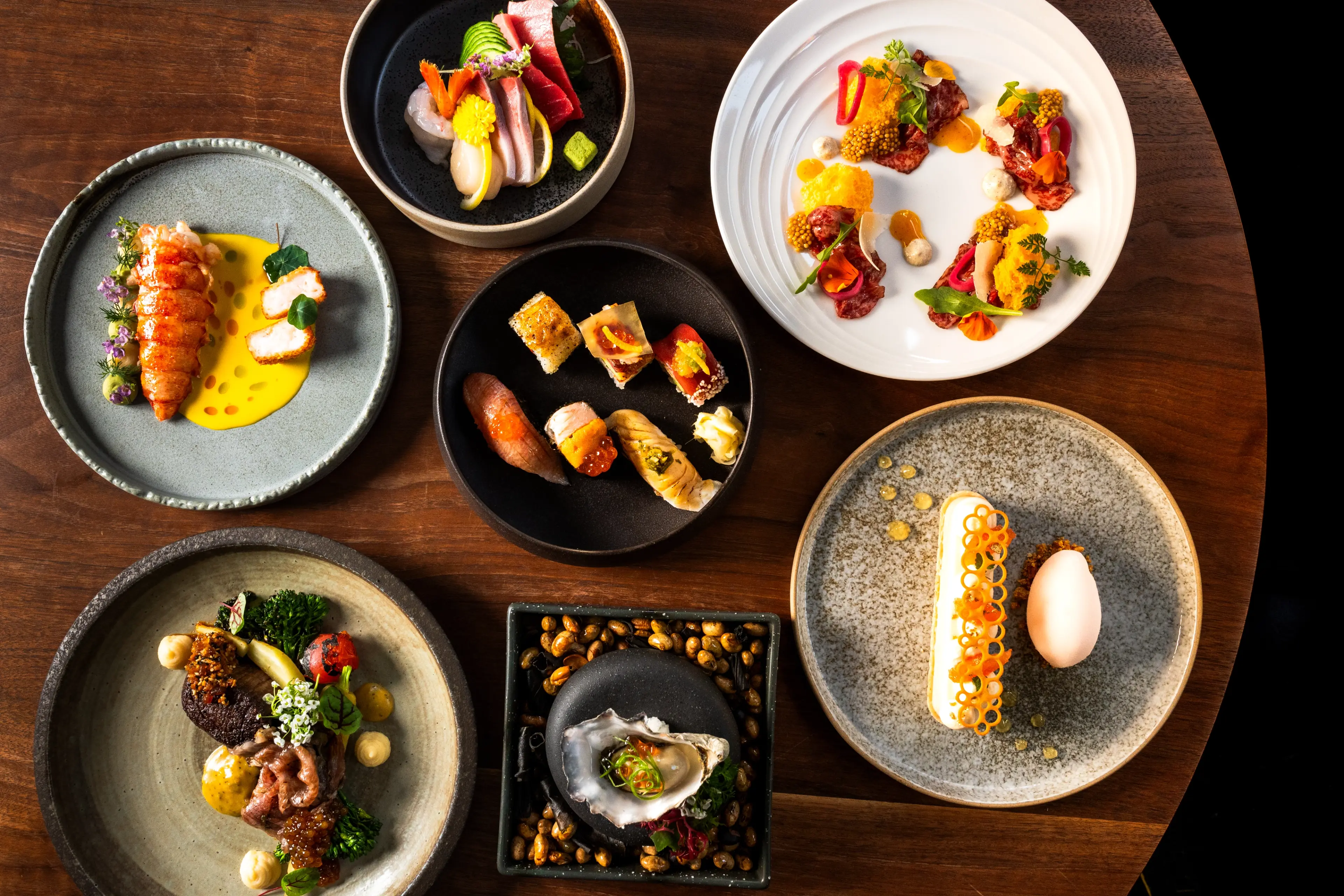 Dishes at Minami