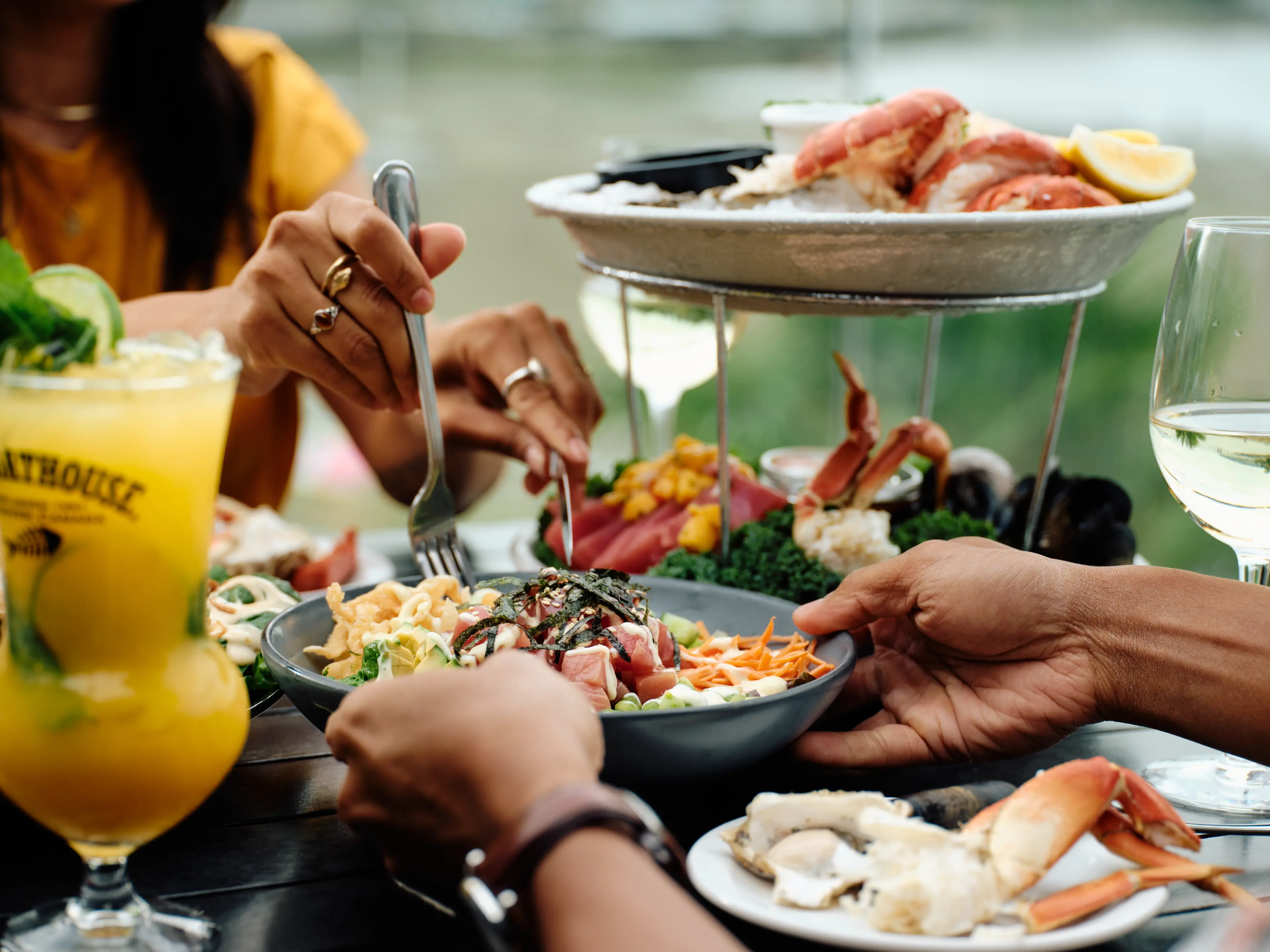 A seafood feast at The Boathouse
