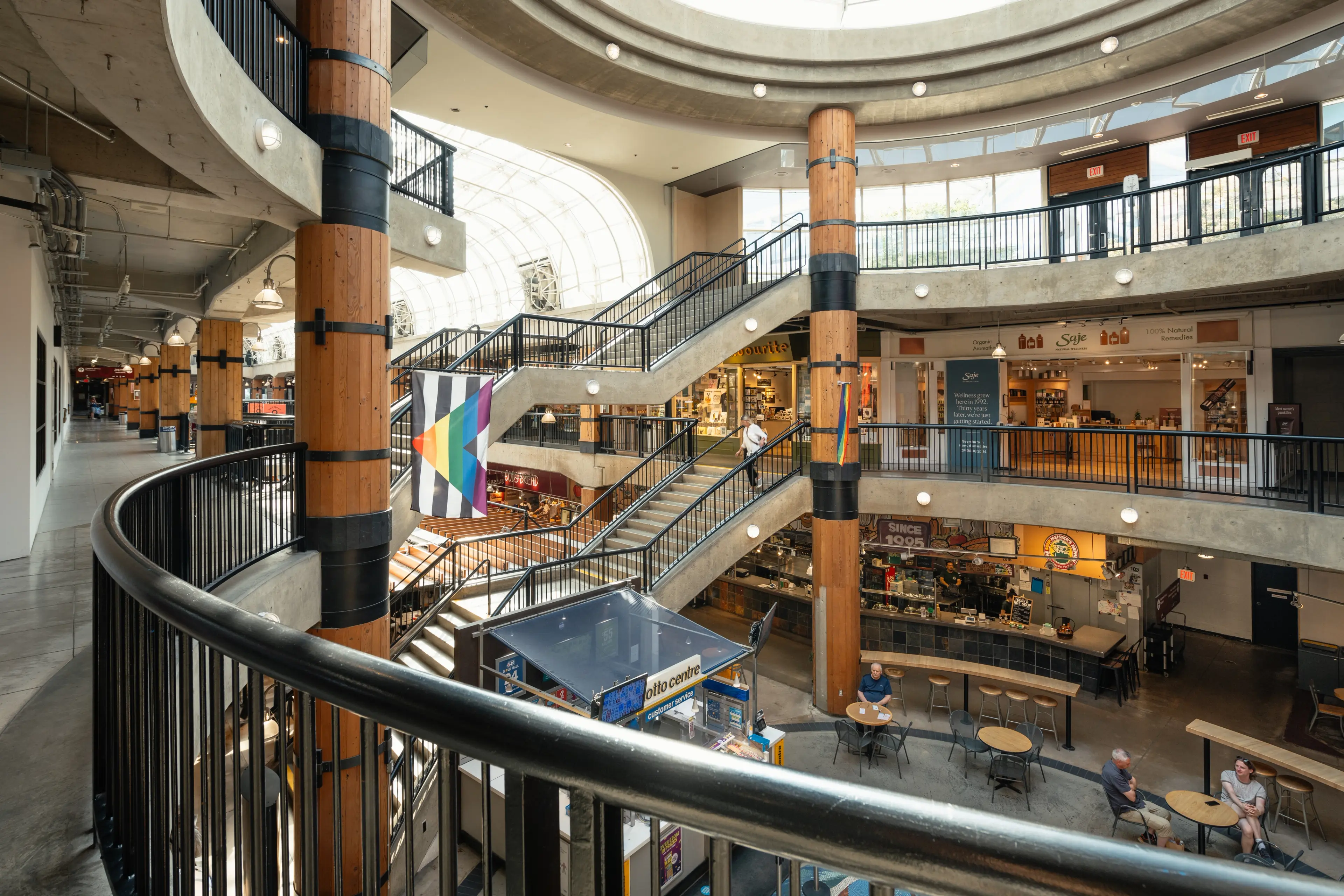 Interior image of the Lonsdale Quay Market in North Vancouver.