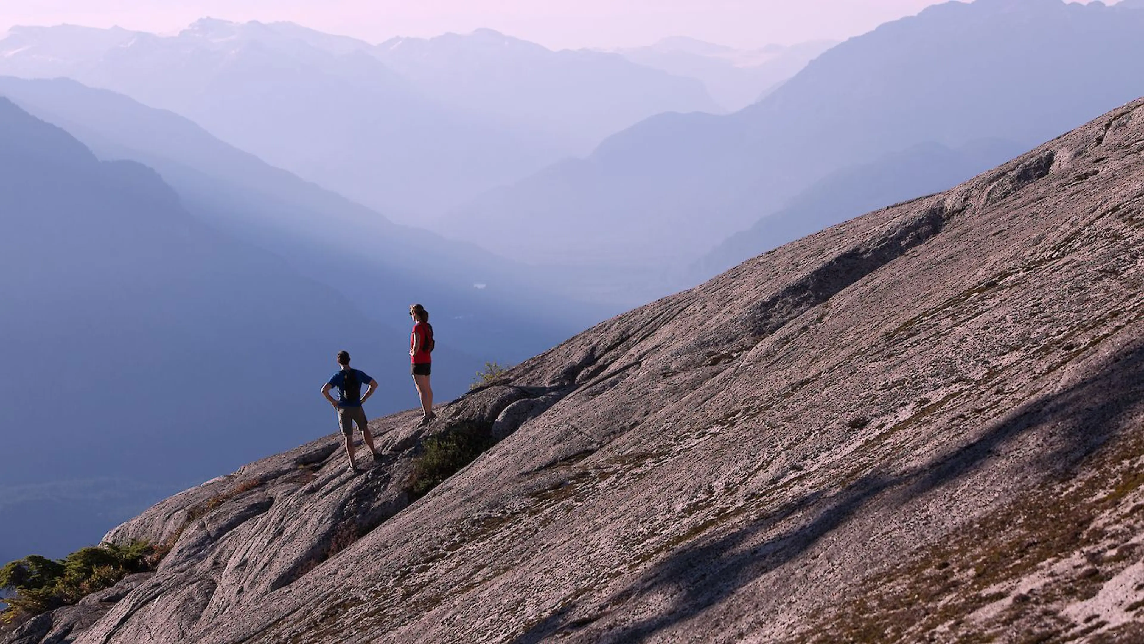 Hikers on the Al's Habrich Ridge Trail at the Sea to Sky Gondola
