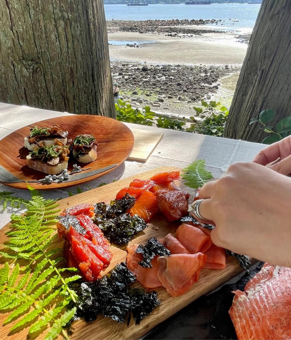 Wild food tastings with a view