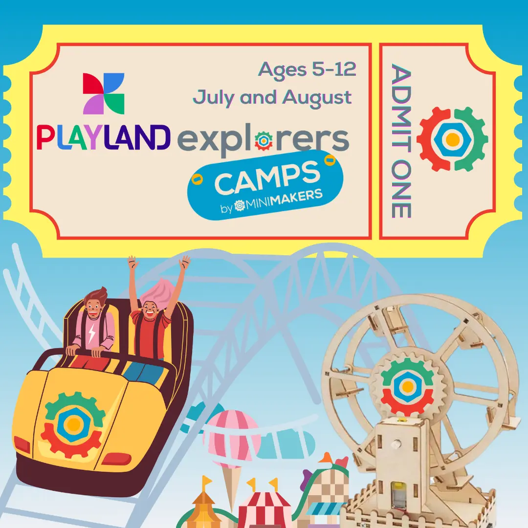 Poster for the Playland Explorers Kids Camps