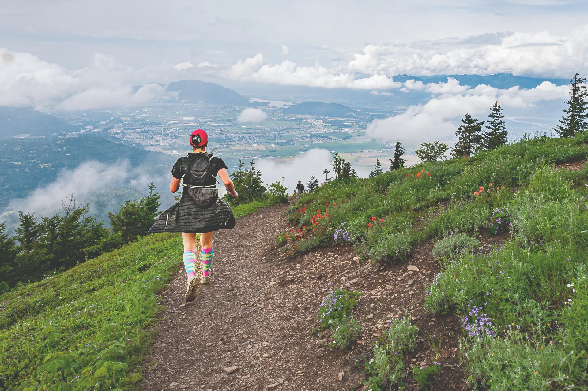 A runner at the Thursty Elk trail race near Vancouver.