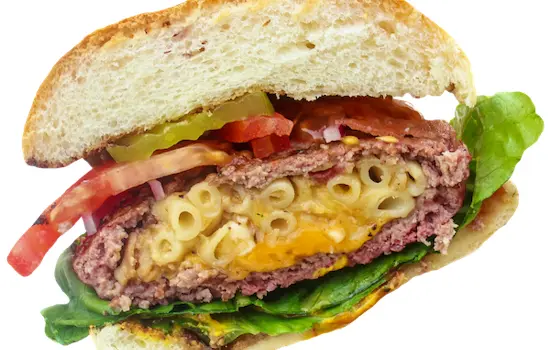 Stuffed Mac and Cheese Burger